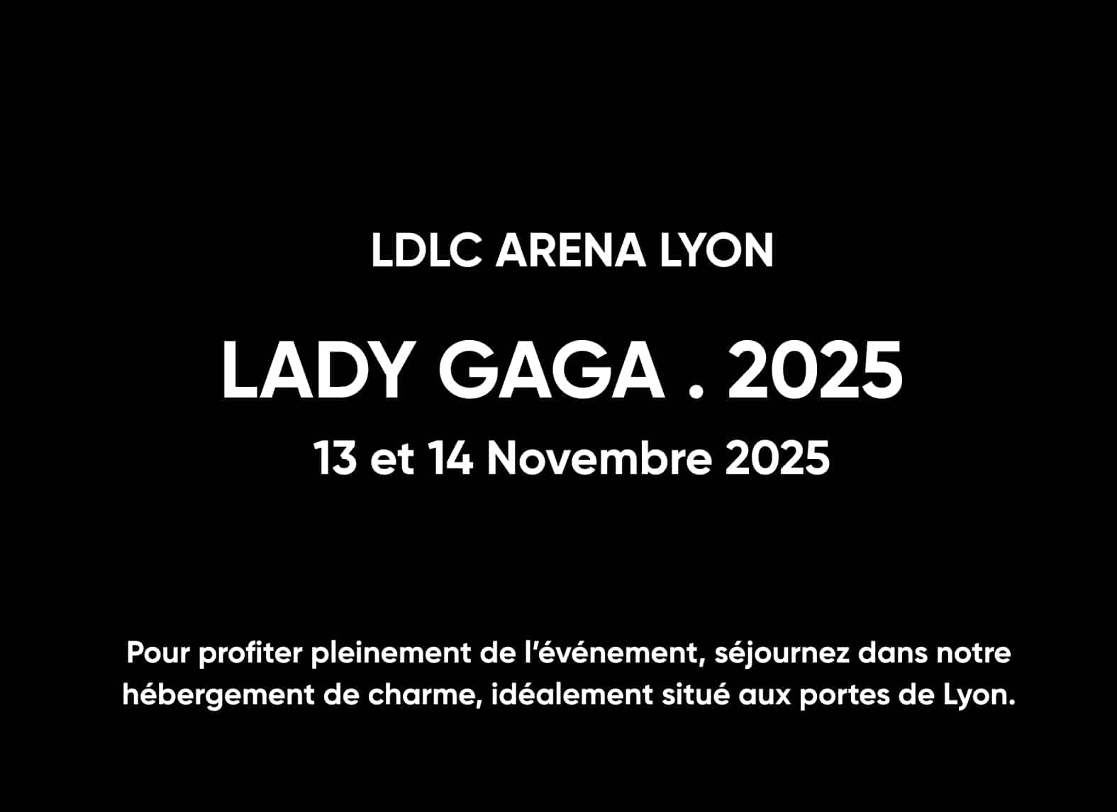LADY GAGA A LYON novembre 2025